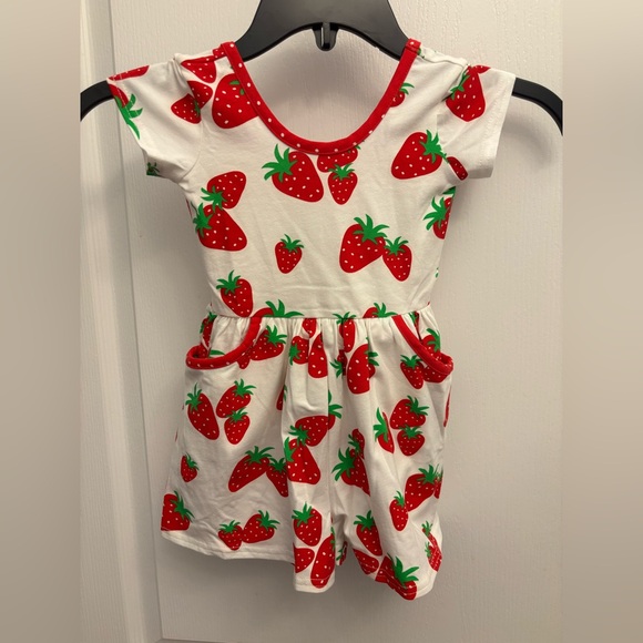 Eleanor Rose Strawberry Romper - Picture 1 of 7